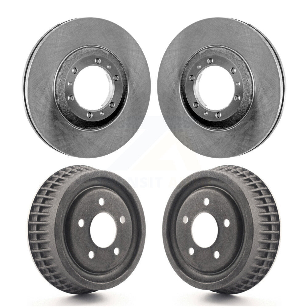 [Avant + Arrière] Kit de Disque de frein pour Buick Century Chevrolet LeSabre Venture Pontiac Oldsmobile Montana Regal 88 Silhouette Bonneville Park Avenue Cadillac DeVille 98 Trans Sport Lumina APV K8-102131