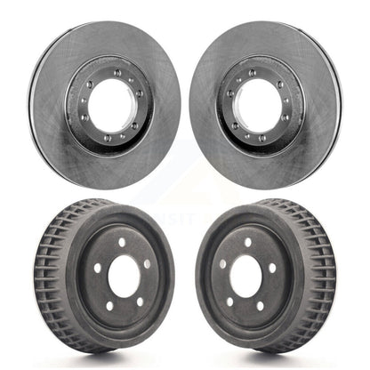 [Avant + Arrière] Kit de Disque de frein pour Buick Century Chevrolet LeSabre Venture Pontiac Oldsmobile Montana Regal 88 Silhouette Bonneville Park Avenue Cadillac DeVille 98 Trans Sport Lumina APV K8-102131