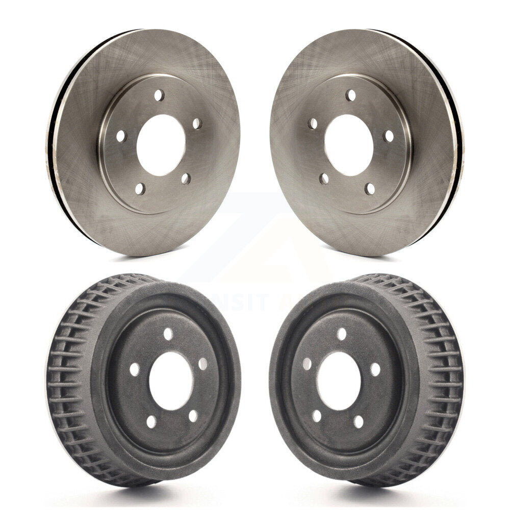 [Avant + Arrière] Kit de Disque de frein pour 1995 Chevrolet Lumina Monte Carlo avec 10-1/2" Diameter Rotor Drum rear brakes K8-102137