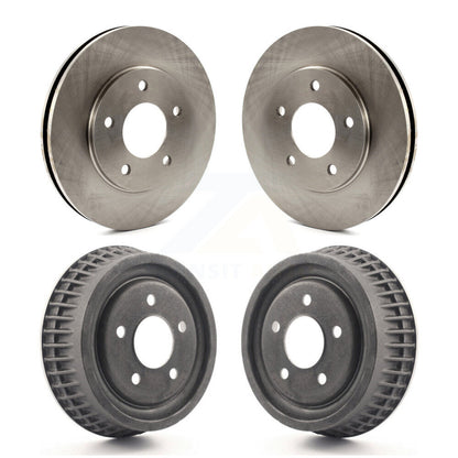 [Avant + Arrière] Kit de Disque de frein pour 1995 Chevrolet Lumina Monte Carlo avec 10-1/2" Diameter Rotor Drum rear brakes K8-102137