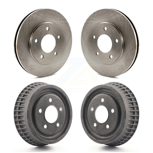 [Avant + Arrière] Kit de Disque de frein pour 1995 Chevrolet Lumina Monte Carlo avec 10-1/2" Diameter Rotor Drum rear brakes K8-102137