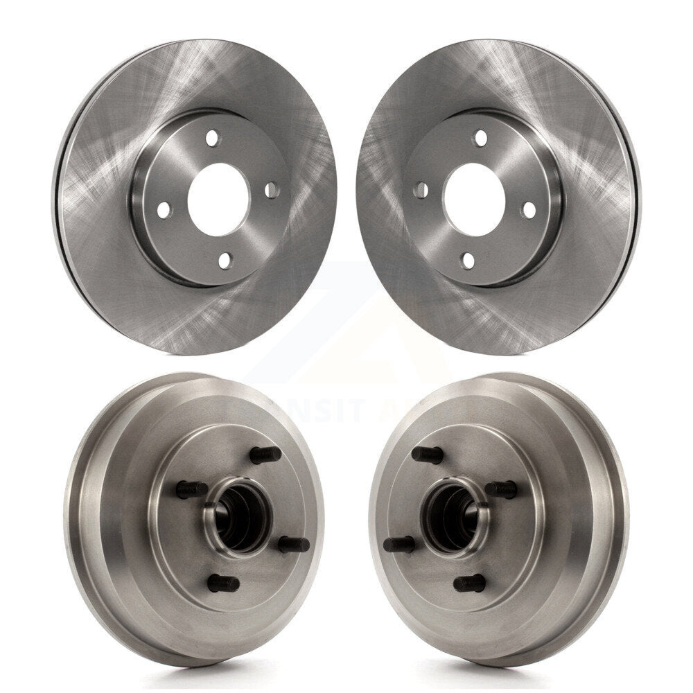 [Avant + Arrière] Kit de Disque de frein pour 2005-2007 Ford Focus Wheel Bearing Includes K8-102145