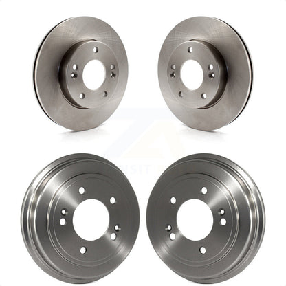 [Avant + Arrière] Kit de Disque de frein pour 2010-2011 Kia Soul 1.6L K8-102164 par Top Quality