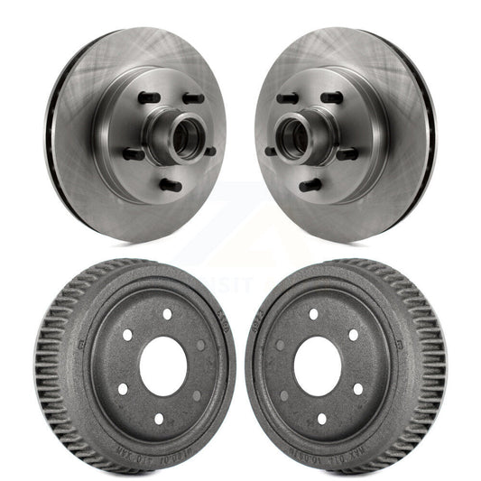 [Avant + Arrière] Kit d'ensemble disque de frein à disque et moyeu pour GMC Yukon RWD avec 10" Diameter Drum K8-102186