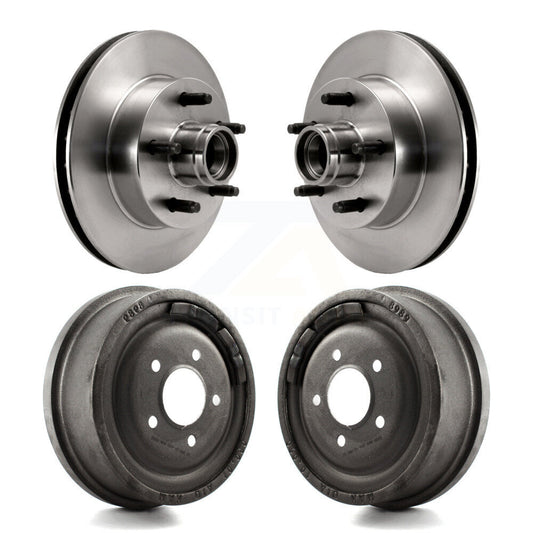 [Avant + Arrière] Kit d'ensemble disque de frein à disque et moyeu pour Ford Ranger Mazda B2500 B3000 B4000 avec 10" Diameter Drum K8-102193