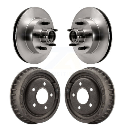 [Avant + Arrière] Kit d'ensemble disque de frein à disque et moyeu pour Ford Ranger Mazda B2500 B3000 B4000 avec 9" Diameter Drum K8-102195