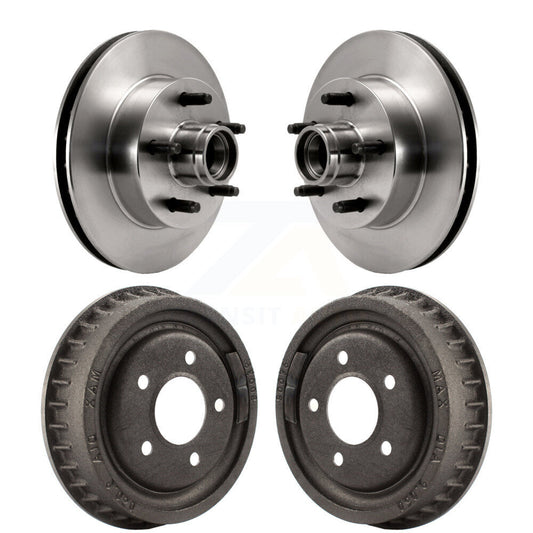 [Avant + Arrière] Kit d'ensemble disque de frein à disque et moyeu pour Ford Ranger Mazda B2500 B3000 B4000 avec 9" Diameter Drum K8-102195