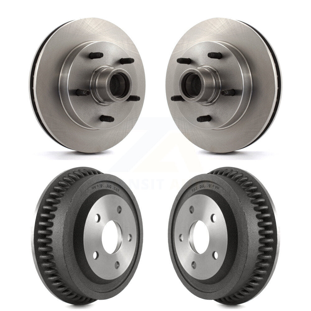 [Avant + Arrière] Kit d'ensemble disque de frein à disque et moyeu pour 1994-1999 Dodge Ram 1500 RWD K8-102200