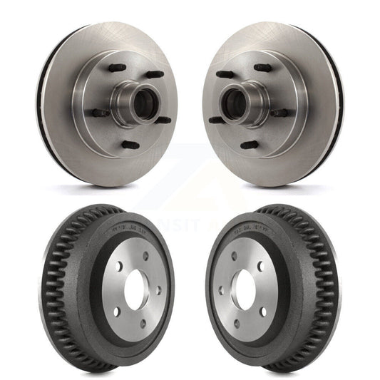 [Avant + Arrière] Kit d'ensemble disque de frein à disque et moyeu pour 1994-1999 Dodge Ram 1500 RWD K8-102200