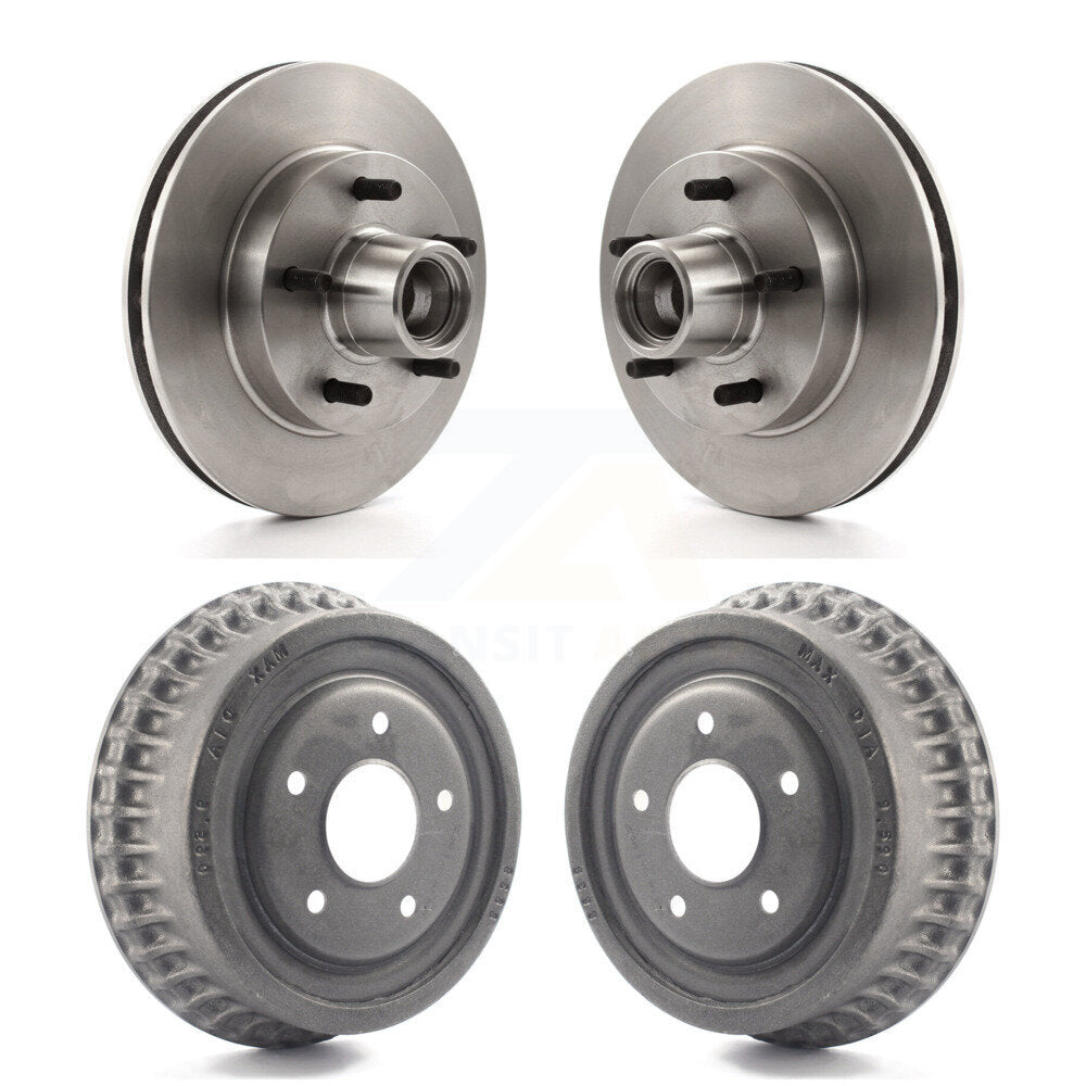 [Avant + Arrière] Kit d'ensemble disque de frein à disque et moyeu pour Chevrolet S10 Camaro Pontiac Monte Carlo GMC Firebird Blazer El Camino Buick Regal S15 Oldsmobile Cutlass Supreme Jimmy Sonoma Grand Prix Caballero Calais K8-102203