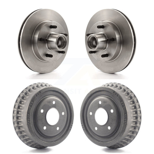 [Avant + Arrière] Kit d'ensemble disque de frein à disque et moyeu pour Chevrolet S10 Camaro Pontiac Monte Carlo GMC Firebird Blazer El Camino Buick Regal S15 Oldsmobile Cutlass Supreme Jimmy Sonoma Grand Prix Caballero Calais K8-102203