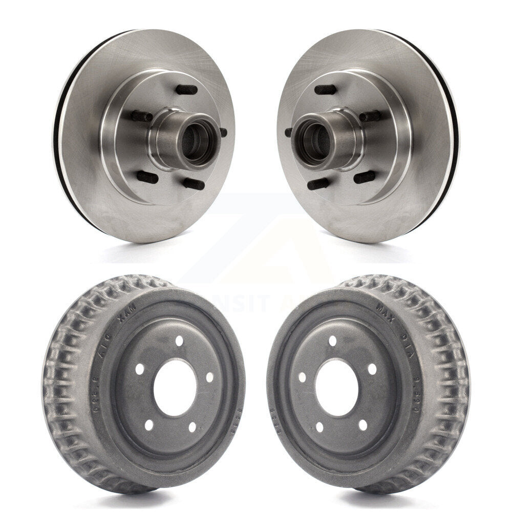 [Avant + Arrière] Kit d'ensemble disque de frein à disque et moyeu pour 1991 GMC Sonoma Chevrolet S10 Blazer S15 Jimmy avec ABS Tone Ring RWD K8-102204
