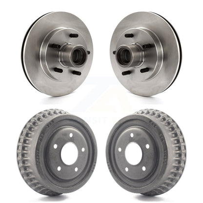 [Avant + Arrière] Kit d'ensemble disque de frein à disque et moyeu pour 1991 GMC Sonoma Chevrolet S10 Blazer S15 Jimmy avec ABS Tone Ring RWD K8-102204