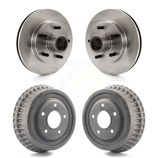 [Avant + Arrière] Kit d'ensemble disque de frein à disque et moyeu pour 1991 GMC Sonoma Chevrolet S10 Blazer S15 Jimmy avec ABS Tone Ring RWD K8-102204