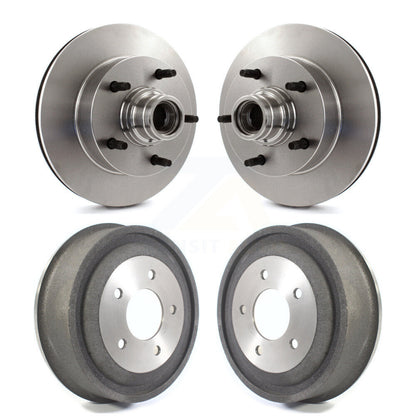 [Avant + Arrière] Kit d'ensemble disque de frein à disque et moyeu pour 2000-2001 Ford E-150 Econoline 2-Wheel ABS K8-102208
