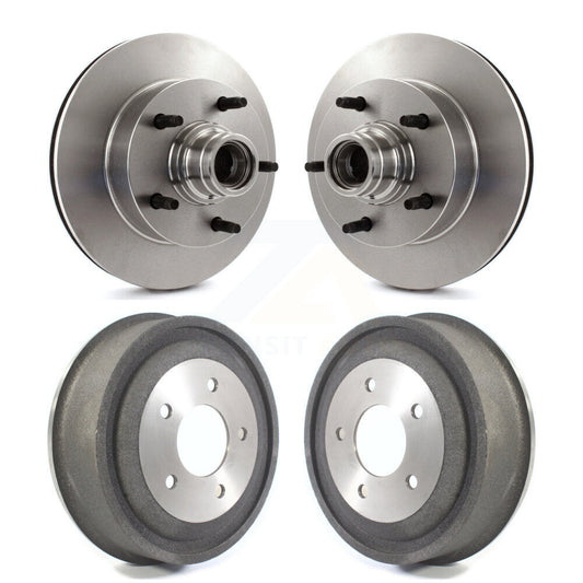 [Avant + Arrière] Kit d'ensemble disque de frein à disque et moyeu pour 2000-2001 Ford E-150 Econoline 2-Wheel ABS K8-102208