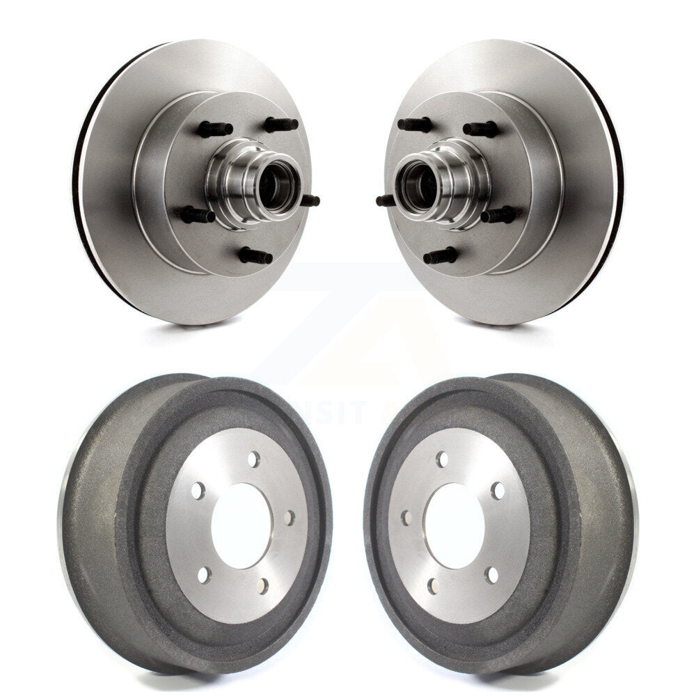 [Avant + Arrière] Kit d'ensemble disque de frein à disque et moyeu pour Ford E-150 Econoline Club Wagon K8-102209