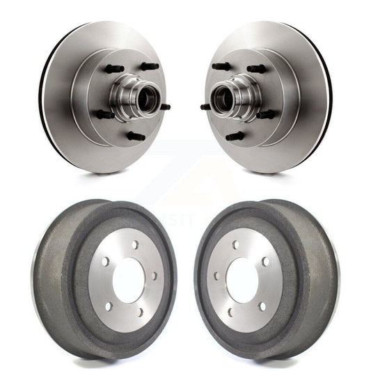 [Avant + Arrière] Kit d'ensemble disque de frein à disque et moyeu pour Ford E-150 Econoline Club Wagon K8-102209