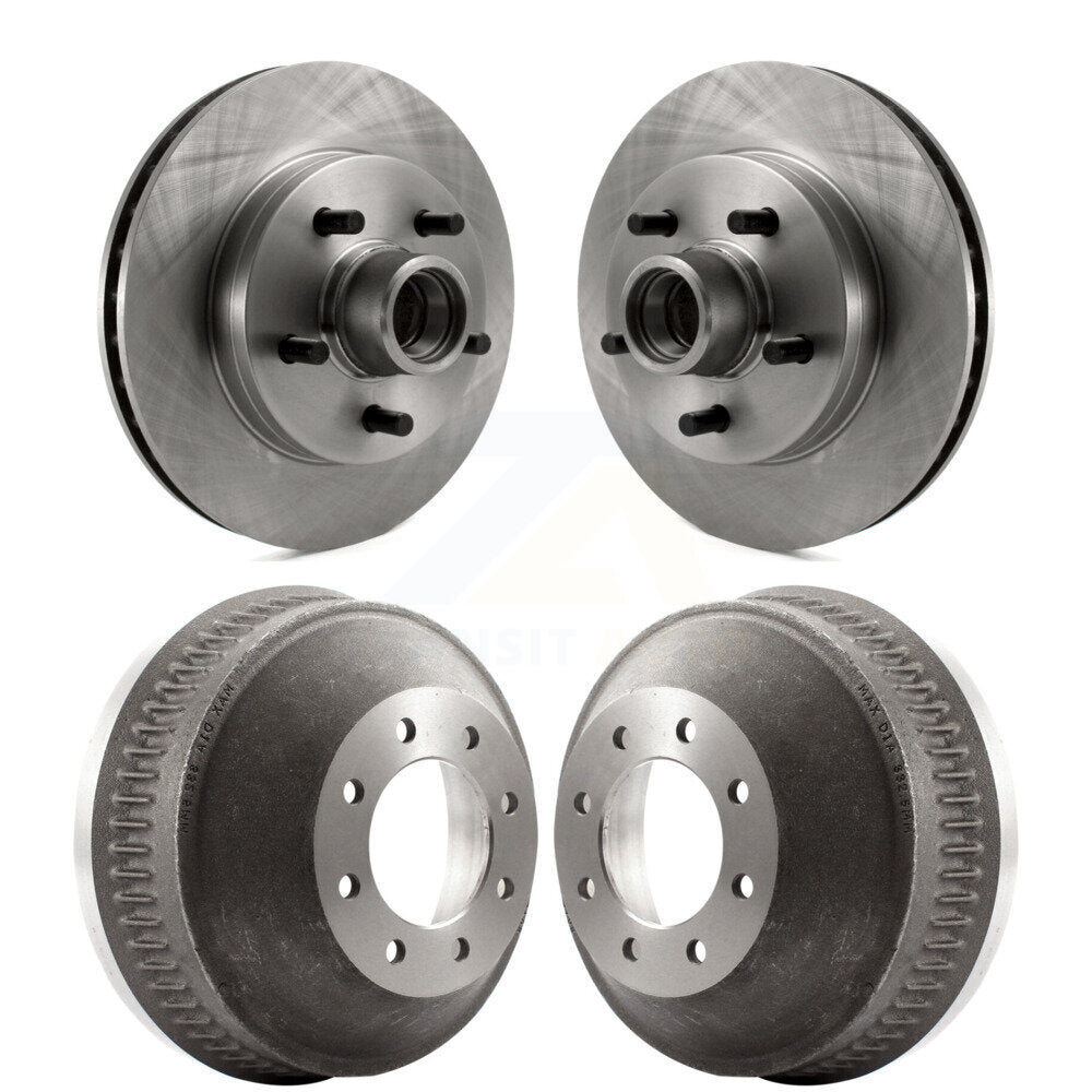 [Avant + Arrière] Kit d'ensemble disque de frein à disque et moyeu pour 1998-1999 C1500 Suburban Chevrolet GMC avec 13" Diameter Drum GAS engine K8-102215