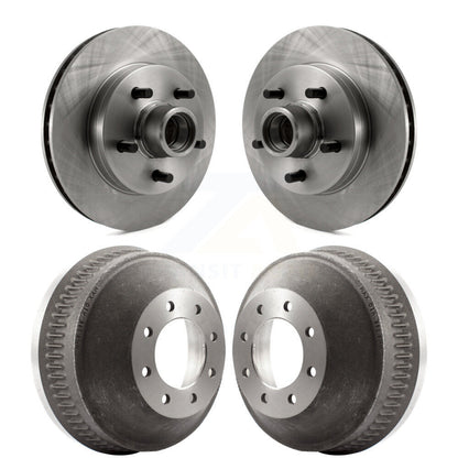 [Avant + Arrière] Kit d'ensemble disque de frein à disque et moyeu pour 1998-1999 C1500 Suburban Chevrolet GMC avec 13" Diameter Drum GAS engine K8-102215