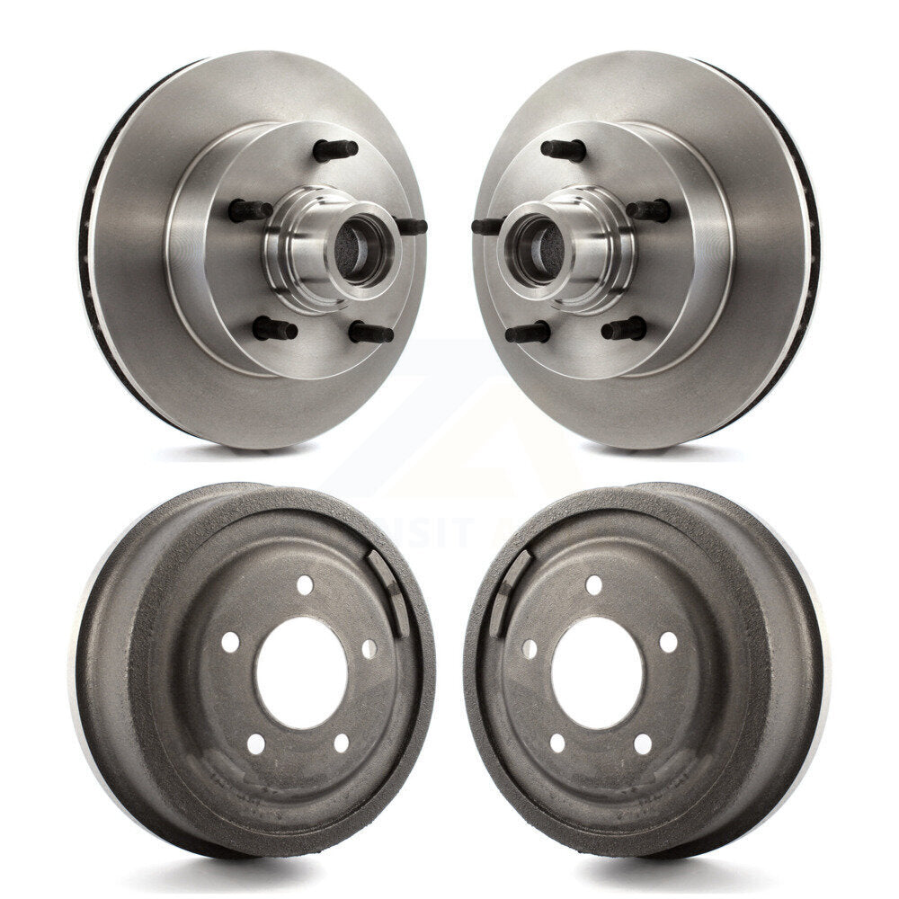 [Avant + Arrière] Kit d'ensemble disque de frein à disque et moyeu pour 1987-1993 Ford F-150 E-150 Econoline Club Wagon K8-102216