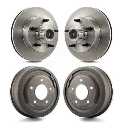 [Avant + Arrière] Kit d'ensemble disque de frein à disque et moyeu pour 1987-1993 Ford F-150 E-150 Econoline Club Wagon K8-102216