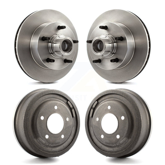 [Avant + Arrière] Kit d'ensemble disque de frein à disque et moyeu pour 1987-1993 Ford F-150 E-150 Econoline Club Wagon K8-102216