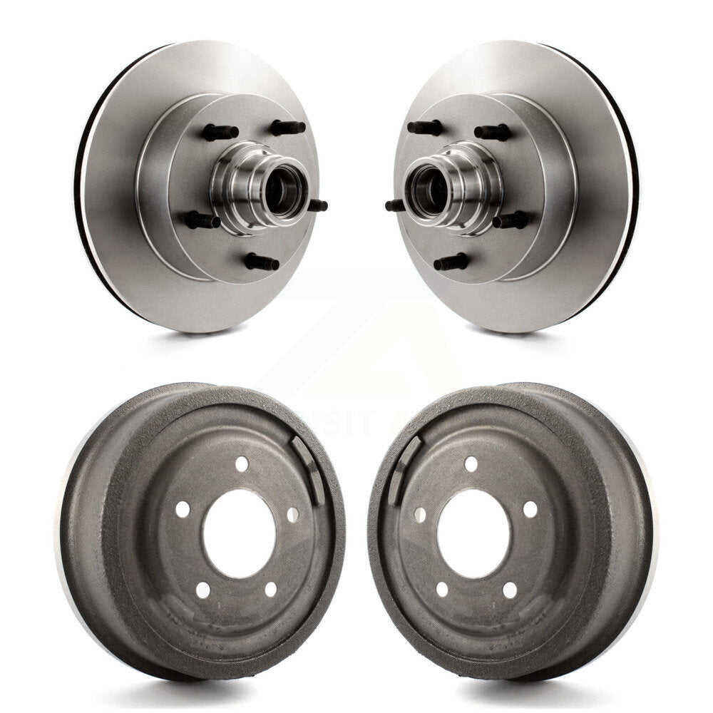 [Avant + Arrière] Kit d'ensemble disque de frein à disque et moyeu pour Ford E-150 Econoline Club Wagon K8-102218