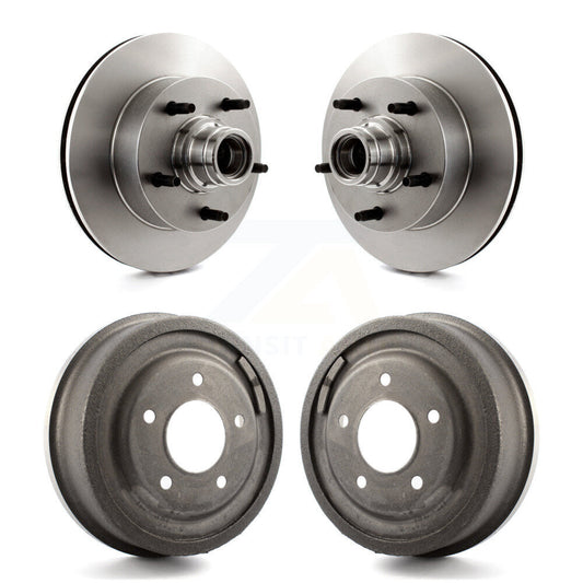 [Avant + Arrière] Kit d'ensemble disque de frein à disque et moyeu pour Ford E-150 Econoline Club Wagon K8-102218