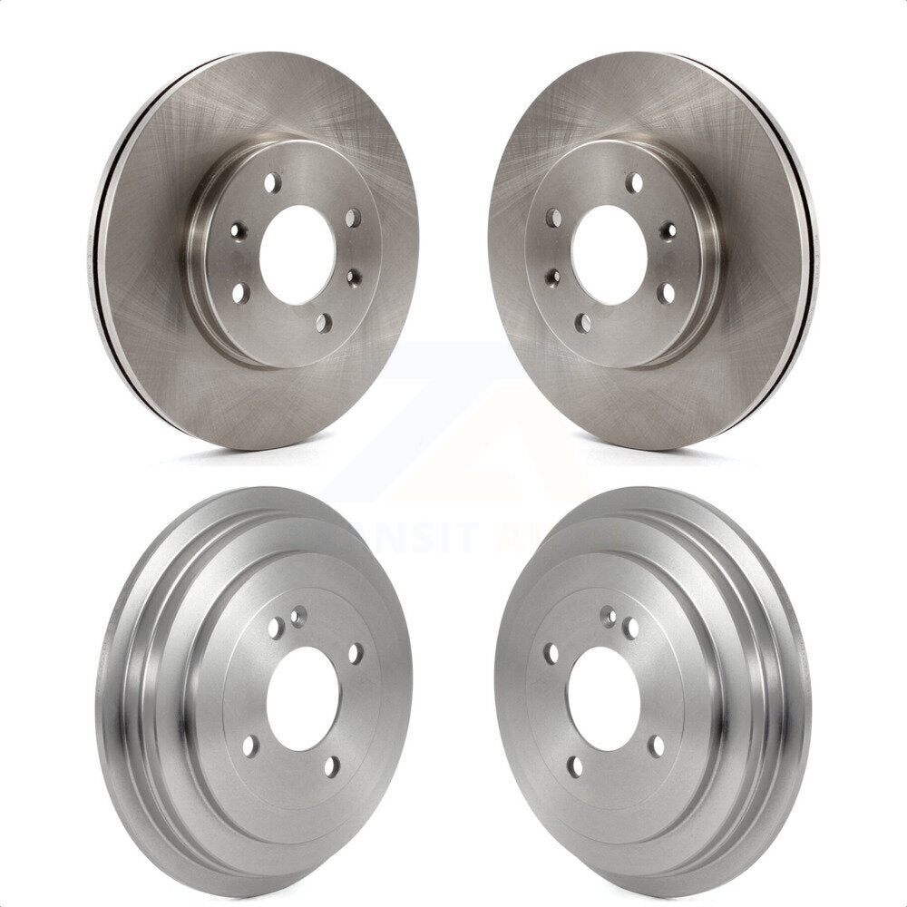 [Avant + Arrière] Kit de Disque de frein pour Hyundai Accent Kia Rio K8-102222 par Top Quality