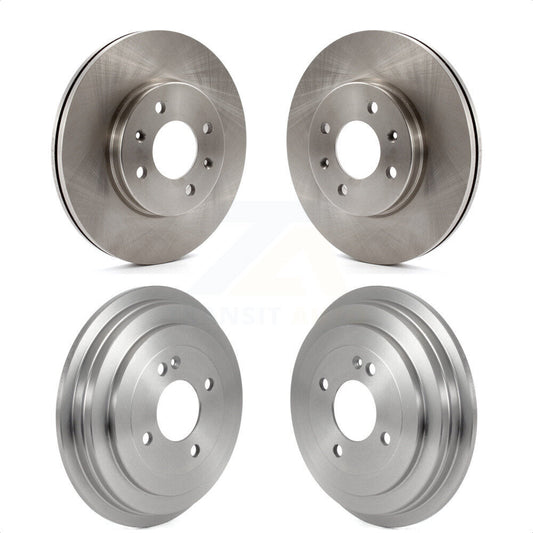 [Avant + Arrière] Kit de Disque de frein pour Hyundai Accent Kia Rio K8-102222 par Top Quality