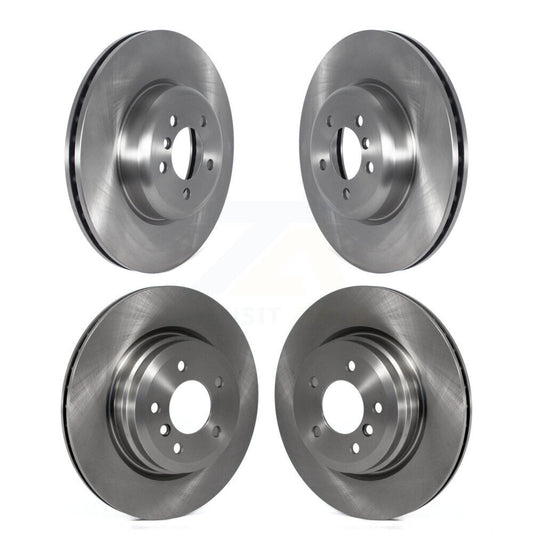 [Avant + Arrière] Kit de Disque de frein pour 2012 BMW 335i Convertible Coupe avec Blue Painted Calipers K8-102357