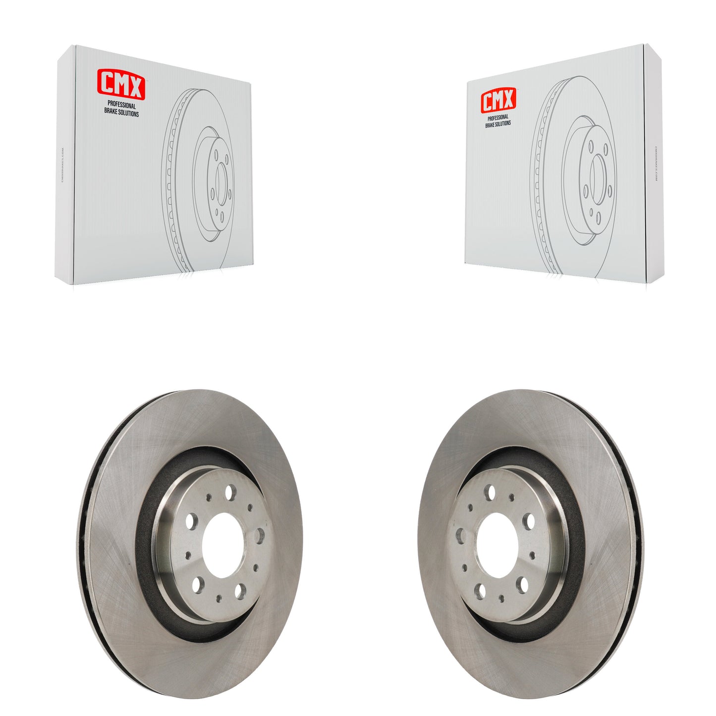 [Arrière] Disque de frein pour 2020-2025 Tesla Y With Gray Painted Calipers K8-102655
