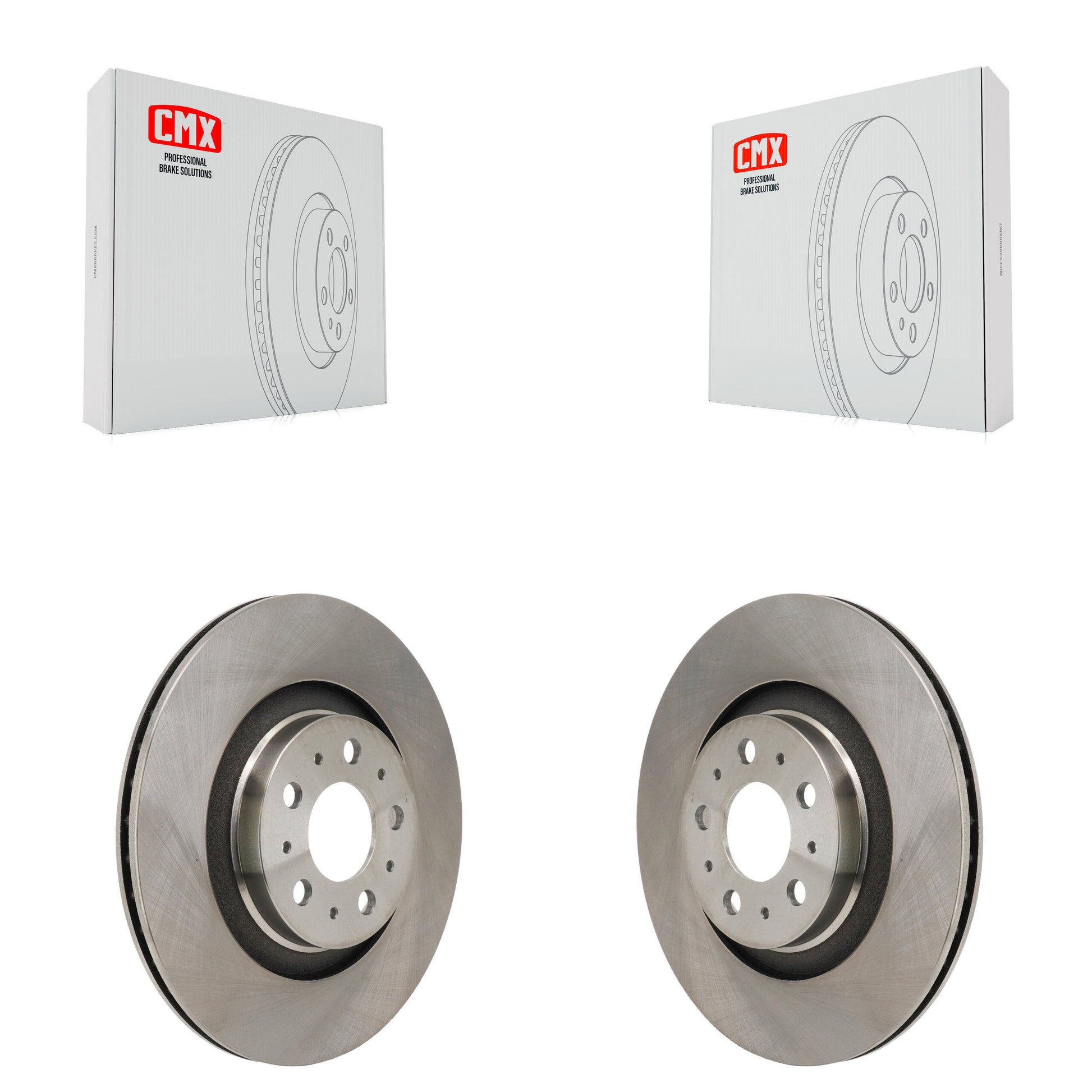 [Arrière] Disque de frein pour 2020-2025 Tesla Y With Gray Painted Calipers K8-102655