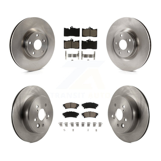 [Avant + Arrière] Kit de Disque et plaquette (céramique) de frein pour Lexus GS350 IS300 IS350 RC350 IS200t RC300 RC200t GS300 GS200t GS450h K8C-100001
