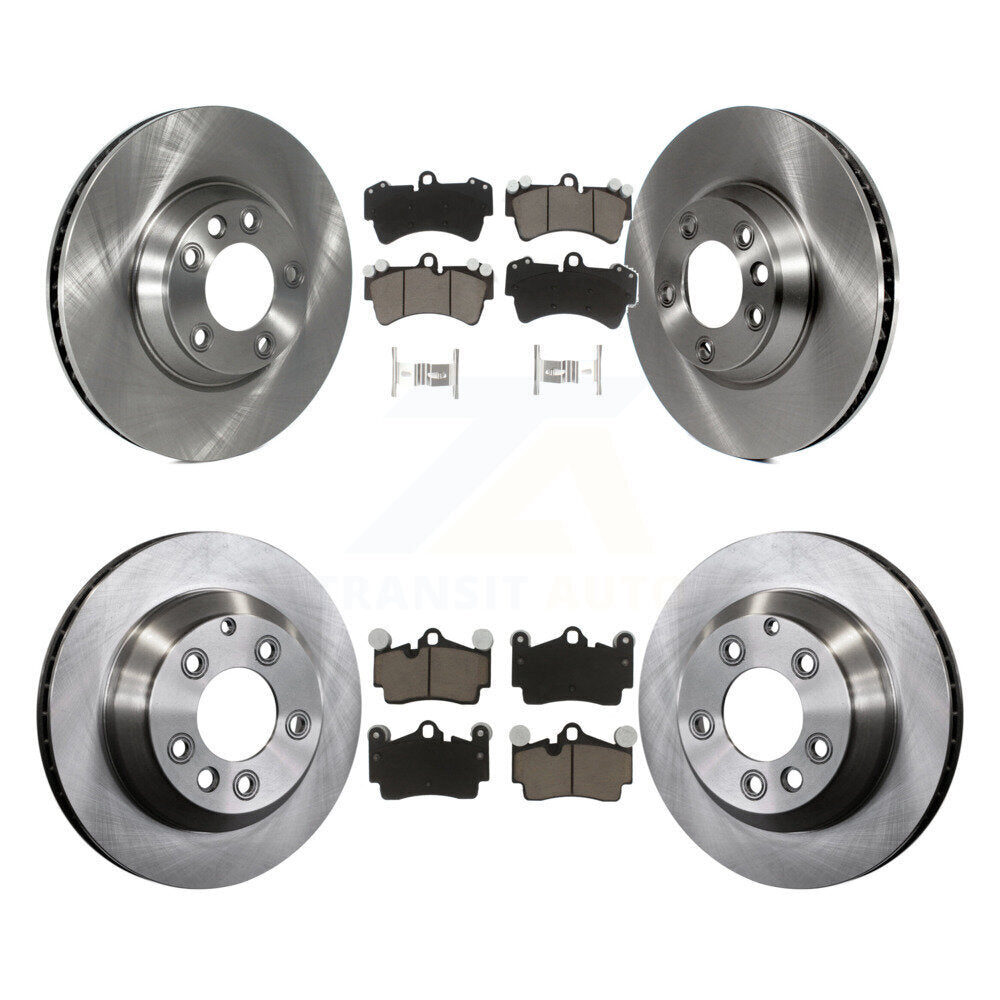 [Avant + Arrière] Kit de Disque et plaquette (céramique) de frein pour Audi Q7 Volkswagen Touareg K8C-100008