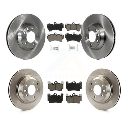 [Avant + Arrière] Kit de Disque et plaquette (céramique) de frein pour 2011-2012 Audi Q7 avec 358mm Diameter Rotor K8C-100011