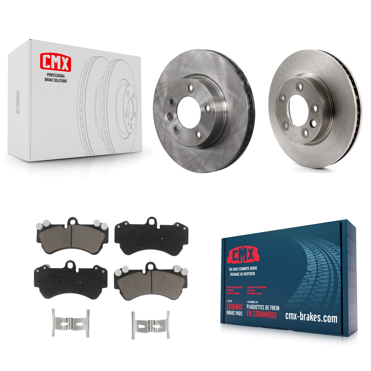 [Avant] Kit de Disque et plaquette (céramique) de frein pour Porsche Cayenne Volkswagen Touareg avec 330mm Diameter Rotor K8C-100023