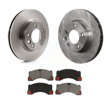 [Avant] Kit de Disque et plaquette (céramique) de frein pour 2016-2017 Volkswagen Touareg K8C-100028 par Transit Auto