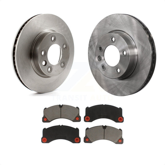 [Avant] Kit de Disque et plaquette (céramique) de frein pour 2016-2017 Volkswagen Touareg K8C-100028 par Transit Auto