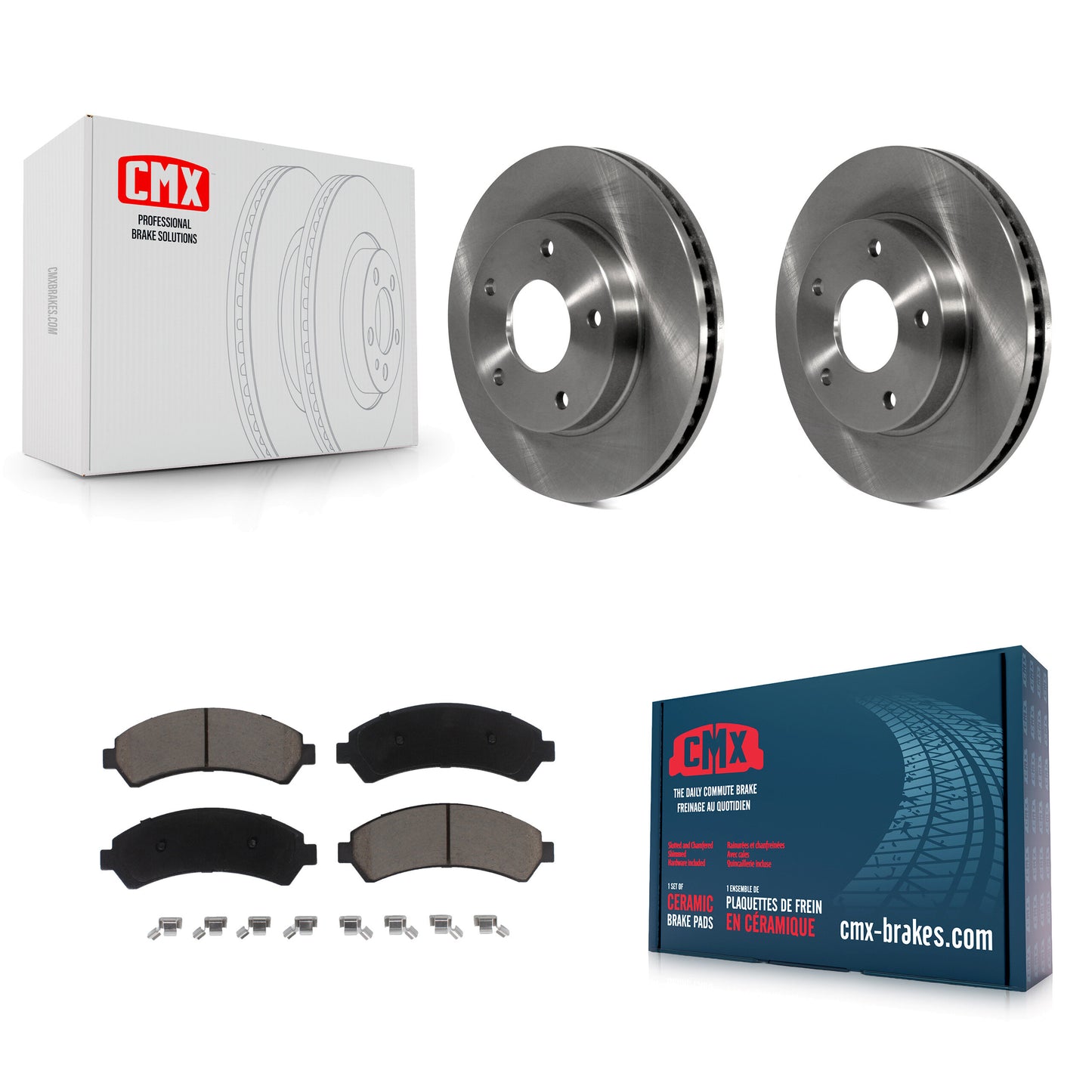 [Avant] Kit de Disque et plaquette (céramique) de frein pour Chevrolet S10 Blazer GMC Sonoma Jimmy Oldsmobile Bravada Isuzu Hombre K8C-100038