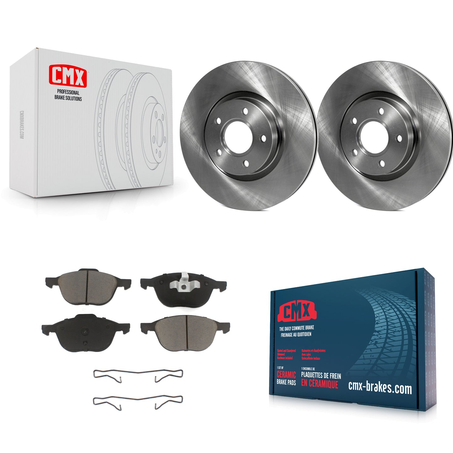 [Avant] Kit de Disque et plaquette (céramique) de frein pour Ford Escape Volvo C-Max S40 C70 C30 V50 K8C-100055