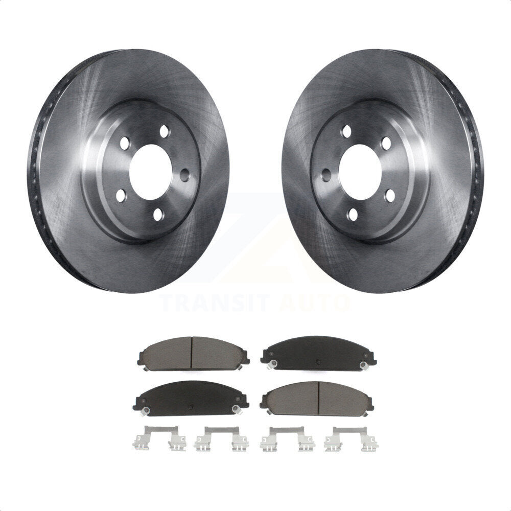 [Avant] Kit de Disque et plaquette (céramique) de frein pour Dodge Charger Chrysler 300 Challenger K8C-100072 par Transit Auto