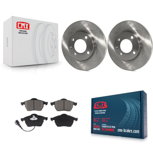 [Avant] Kit de Disque et plaquette (céramique) de frein pour 1996-1998 Volkswagen Jetta 2.8L avec 239mm Diameter Rotor K8C-100078