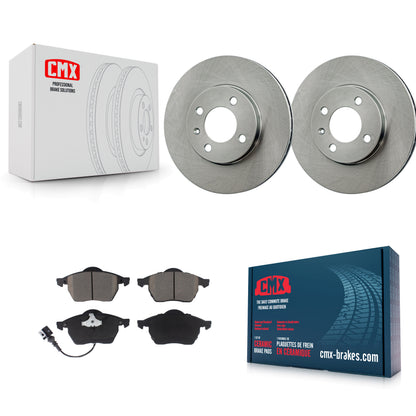 [Avant] Kit de Disque et plaquette (céramique) de frein pour 1996-1998 Volkswagen Jetta 2.8L avec 256mm Diameter Rotor K8C-100079