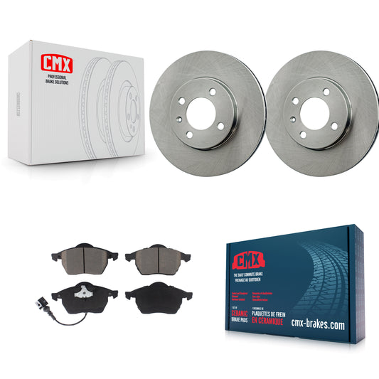 [Avant] Kit de Disque et plaquette (céramique) de frein pour 1996-1998 Volkswagen Jetta 2.8L avec 256mm Diameter Rotor K8C-100079