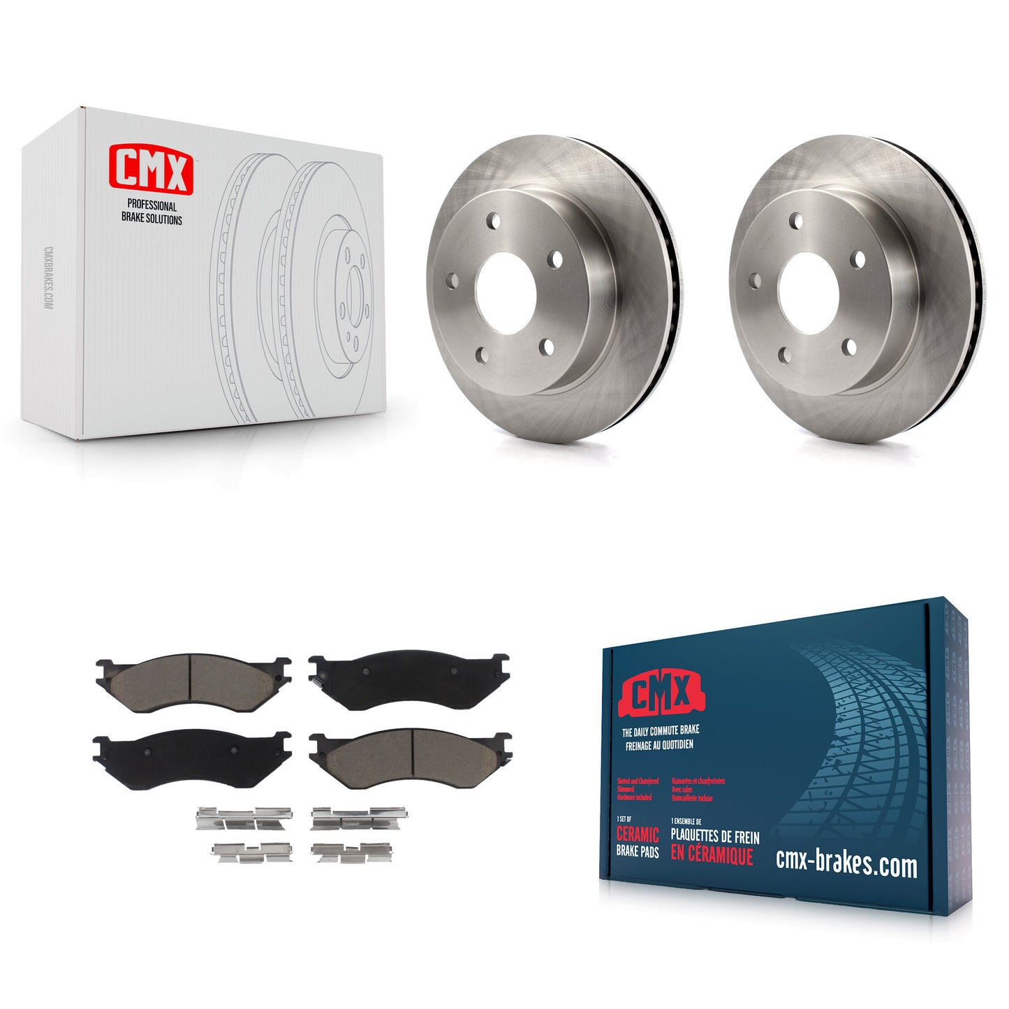 [Avant] Kit de Disque et plaquette (céramique) de frein pour 2000-2001 Dodge Ram 1500 4WD K8C-100090
