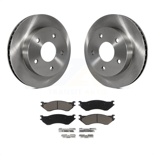 [Avant] Kit de Disque et plaquette (céramique) de frein pour 2000-2001 Dodge Ram 1500 RWD K8C-100091 par Transit Auto
