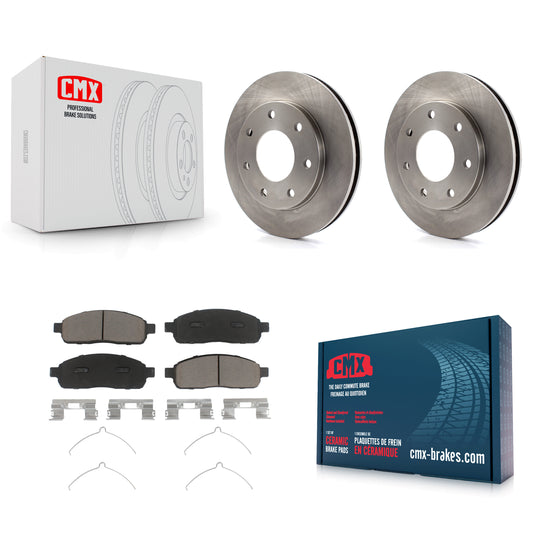 [Avant] Kit de Disque et plaquette (céramique) de frein pour 2004 Ford F-150 4WD avec 7 Lug Wheels 11th Digit Of Vin Is C K8C-100097