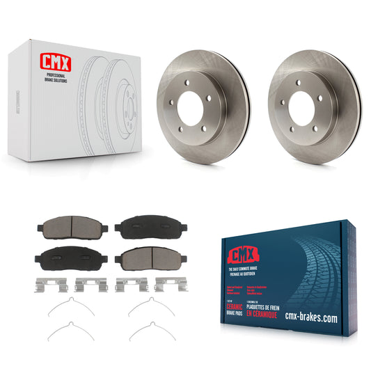 [Avant] Kit de Disque et plaquette (céramique) de frein pour 2004 Ford F-150 4WD avec 5 Lug Wheels K8C-100098